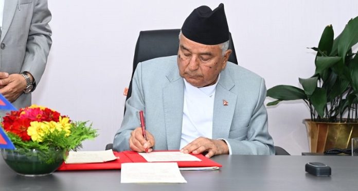 प्रतिनिधिसभा निर्वाचनमा सेना परिचालन गर्न राष्ट्रपति पौडेलद्वारा स्वीकृति