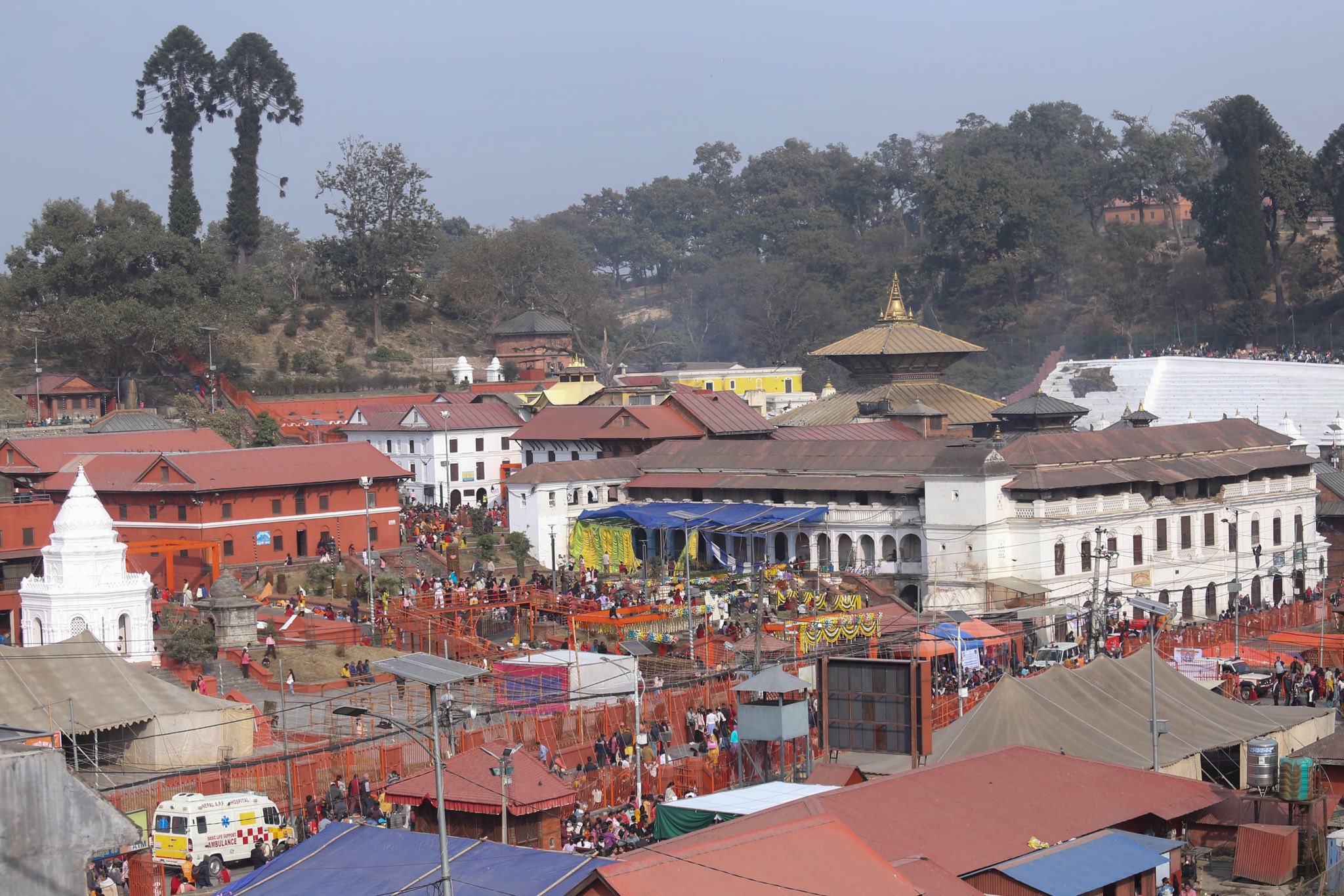 महाशिवरात्रिको पूर्वसन्ध्यामा पशुपति क्षेत्रमा तयारी पूरा
