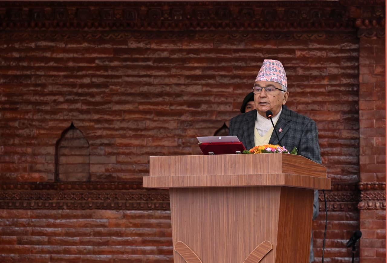 जनताद्वारा अभिव्यक्त राष्ट्र निर्माणको दायित्व पूरा गर्न राष्ट्रपतिको आह्वान