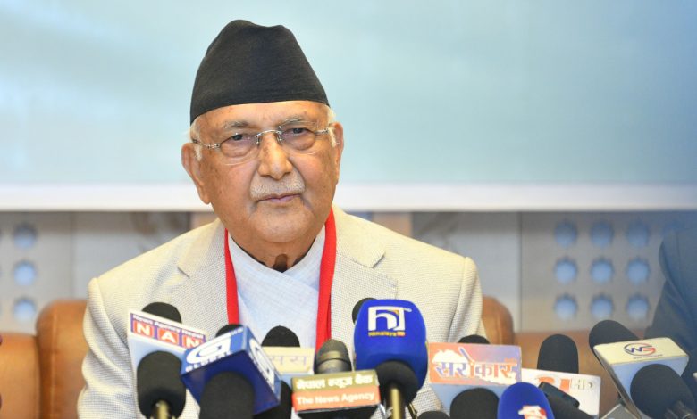 नयाँ वर्षको शुभकामना दिँदै ओलीले भने, २०८२ साल अब इतिहास भयो