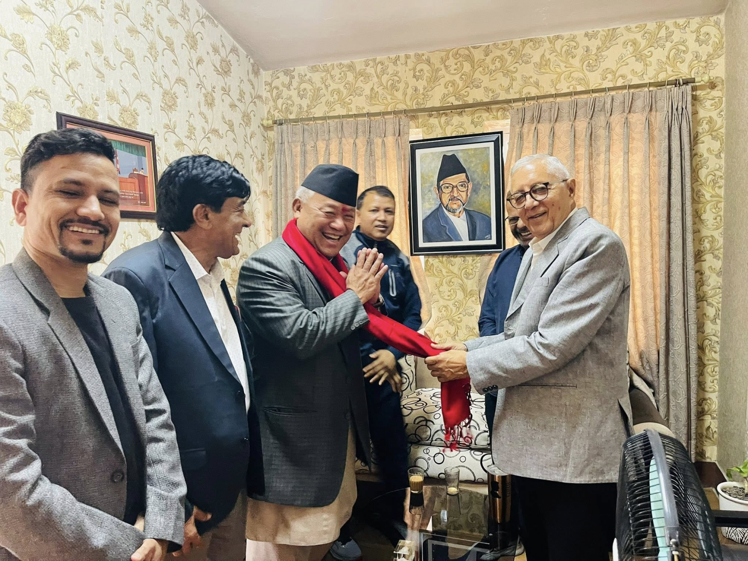 दलको नेतामा चयन भएलगत्तै भीष्मराज आङदेम्बेले पूर्णबहादुर र शेखरसँग गरे भेटवार्ता