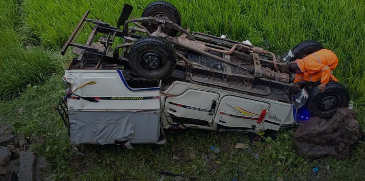जिप दुर्घटना हुँदा एक जनाको मृत्यु, ६ जना घाइते