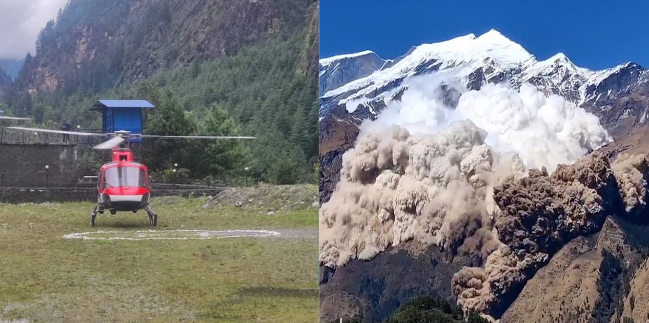 हिम्लुङ हिमालमा हिम पहिरो, उद्धार टोली घटनास्थलतर्फ