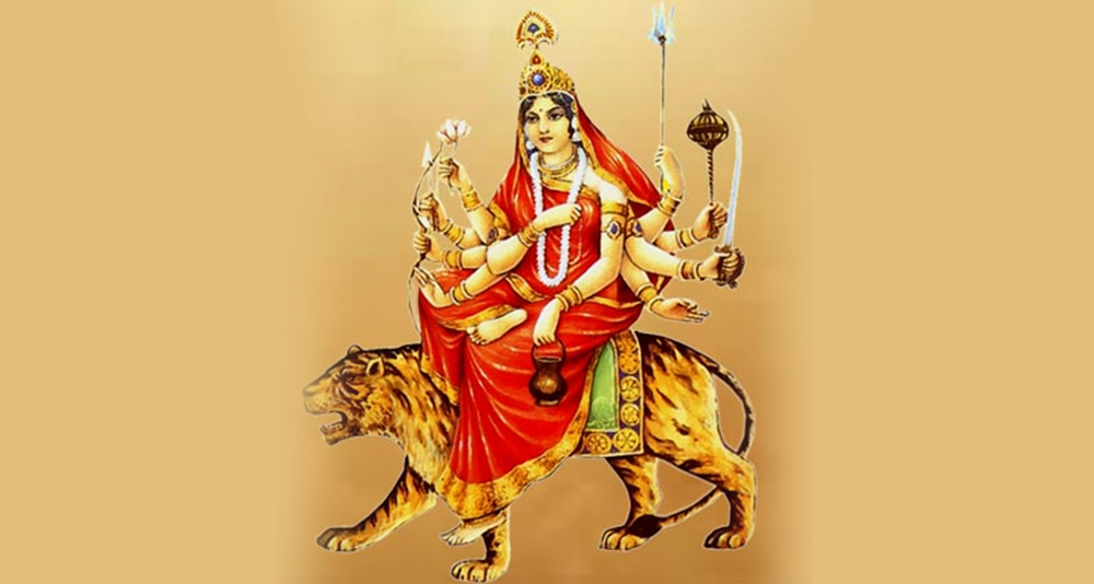 नवरात्रको तेस्रो दिनः चन्द्रघण्टा देवीको विशेष पूजा आराधना गरिँदै