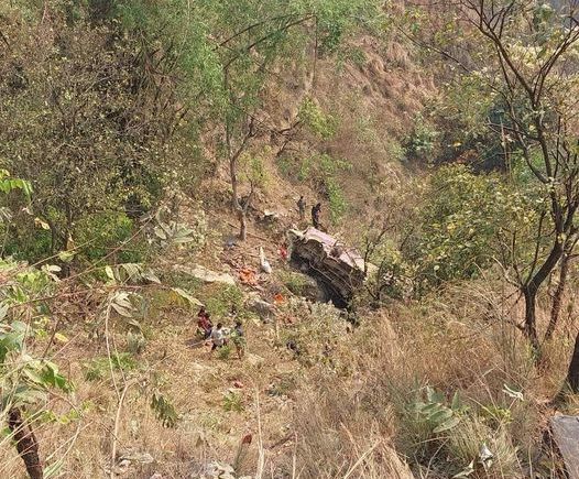 पाल्पाको केराबारी नजिकै बस दुर्घटना, एकको मृत्यु १८ घाइते