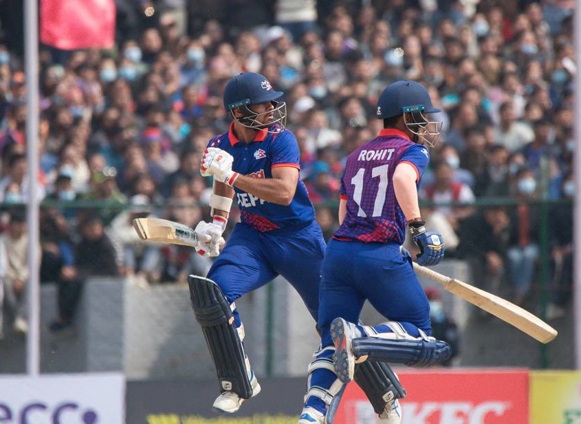 नेदरल्याण्ड्सलाई ६ विकेटले पराजित गर्दै  नेपाल  शृंखलाको फाइनलमा