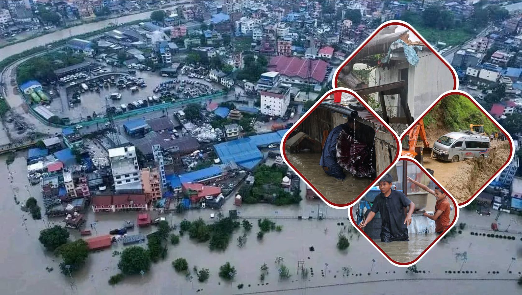 लगातार परेको अविरल वर्षाका कारण बाढी-पहिरोमापरी देशका विभिन्न जिल्लामा गरि दश जनाको मृत्यु, सात जना बेपत्ता