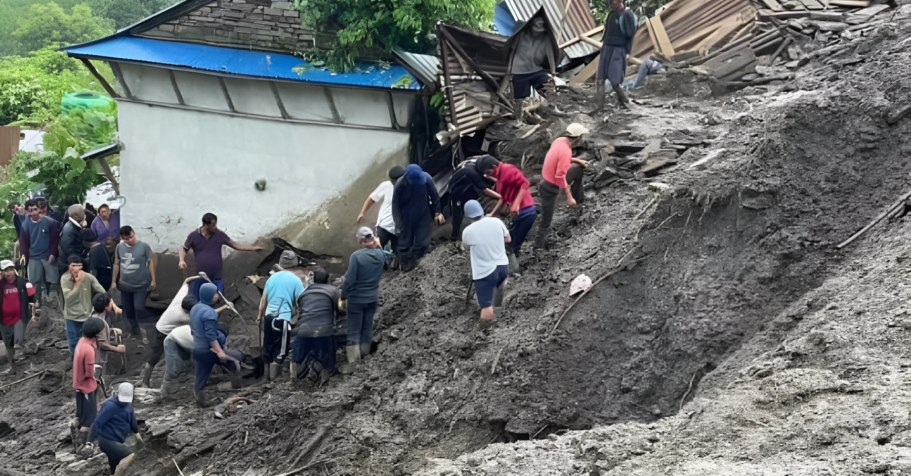 पर्वतको लाङ्दीमा पहिरोले घर पुरिँदा दम्पती बेपत्ता