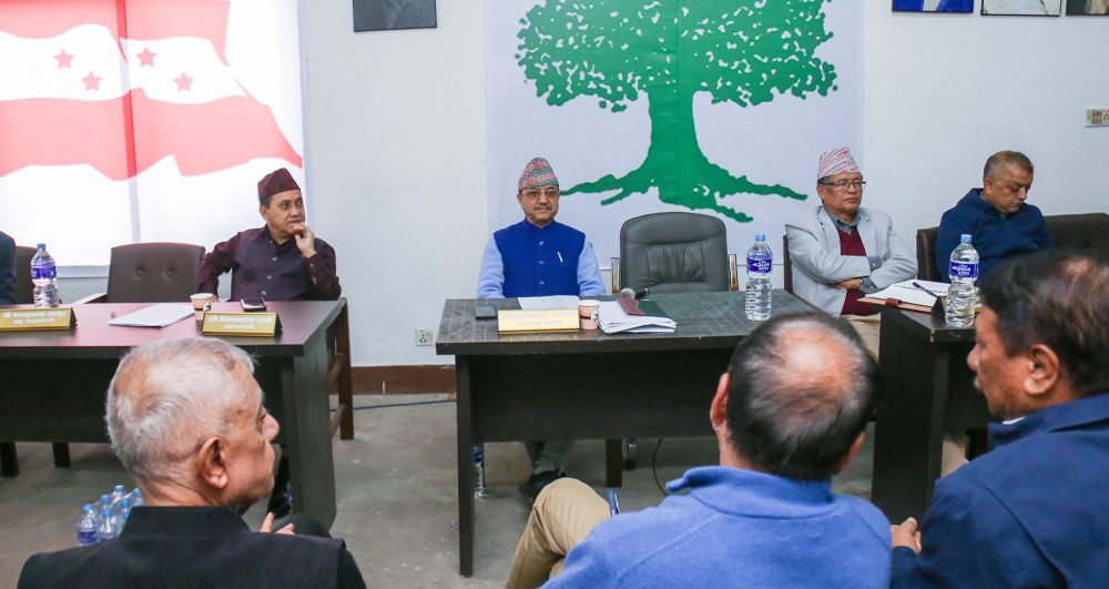 कांग्रेस केन्द्रीय समिति बैठक बस्दै