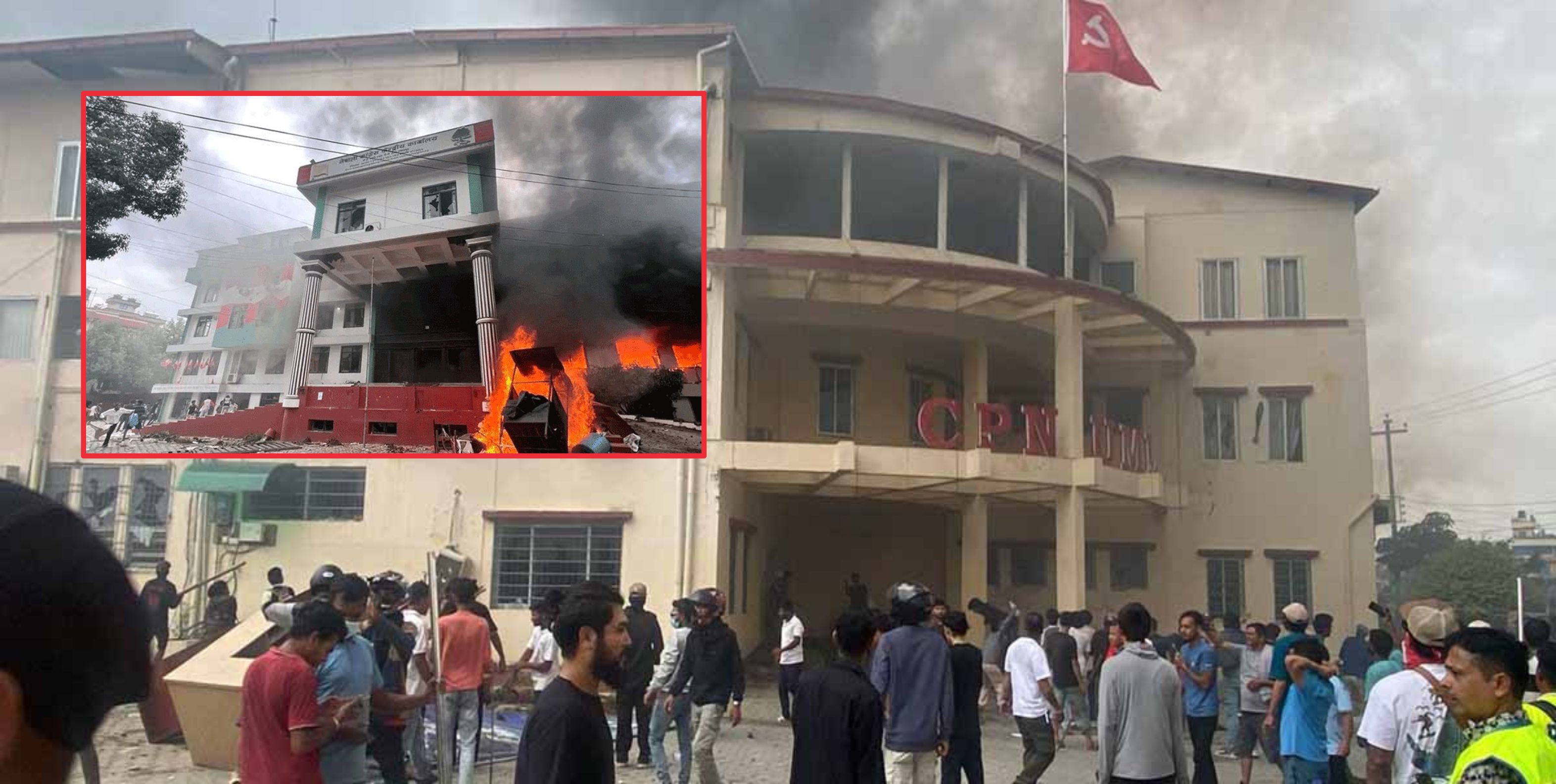 सरकारले आज राजनीतिक दलका क्षतिग्रस्त कार्यालयमा अनुगमन गर्दै