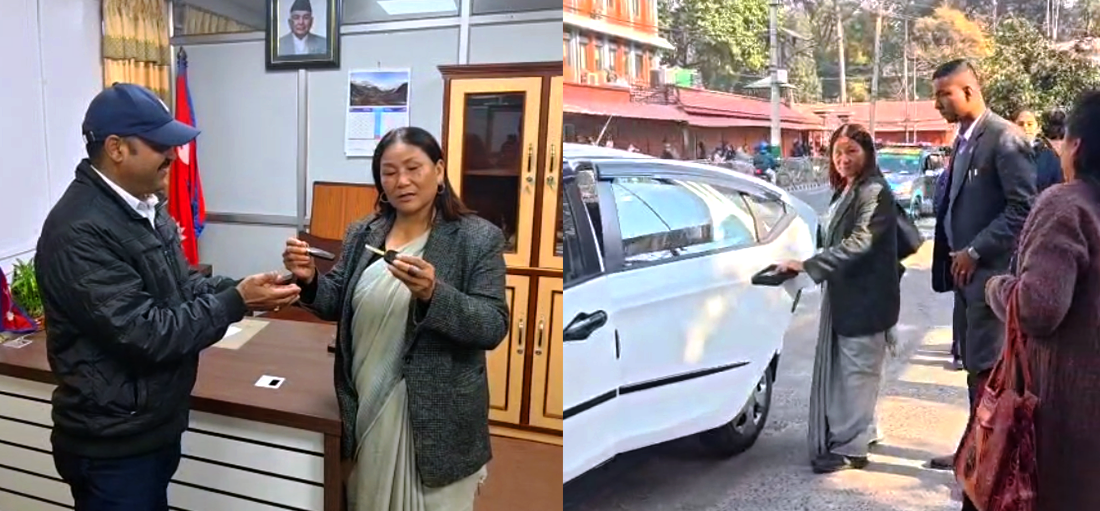 उपसभामुख इन्दिरा रानाले संसद् सचिवालयलाई फिर्ता गरिन् गाडी