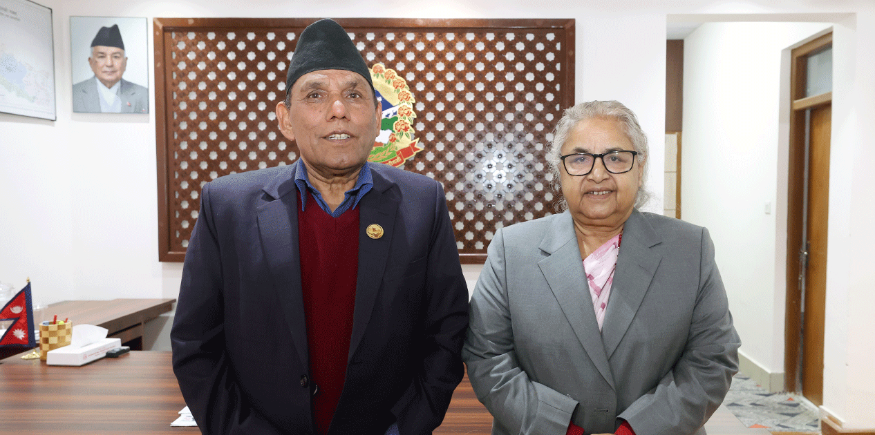 प्रधानमन्त्री र राष्ट्रियसभाका अध्यक्षबिच भेटवार्ता