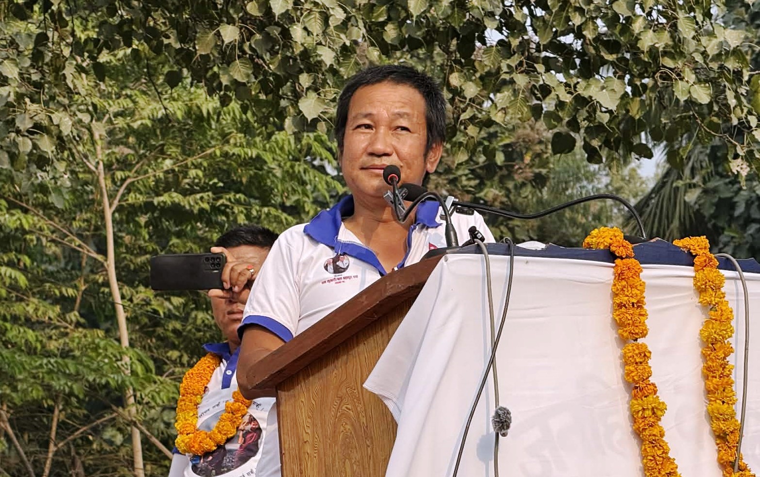 देश बनाउन श्रमदान आवश्यक पर्छः अध्यक्ष साम्पाङ