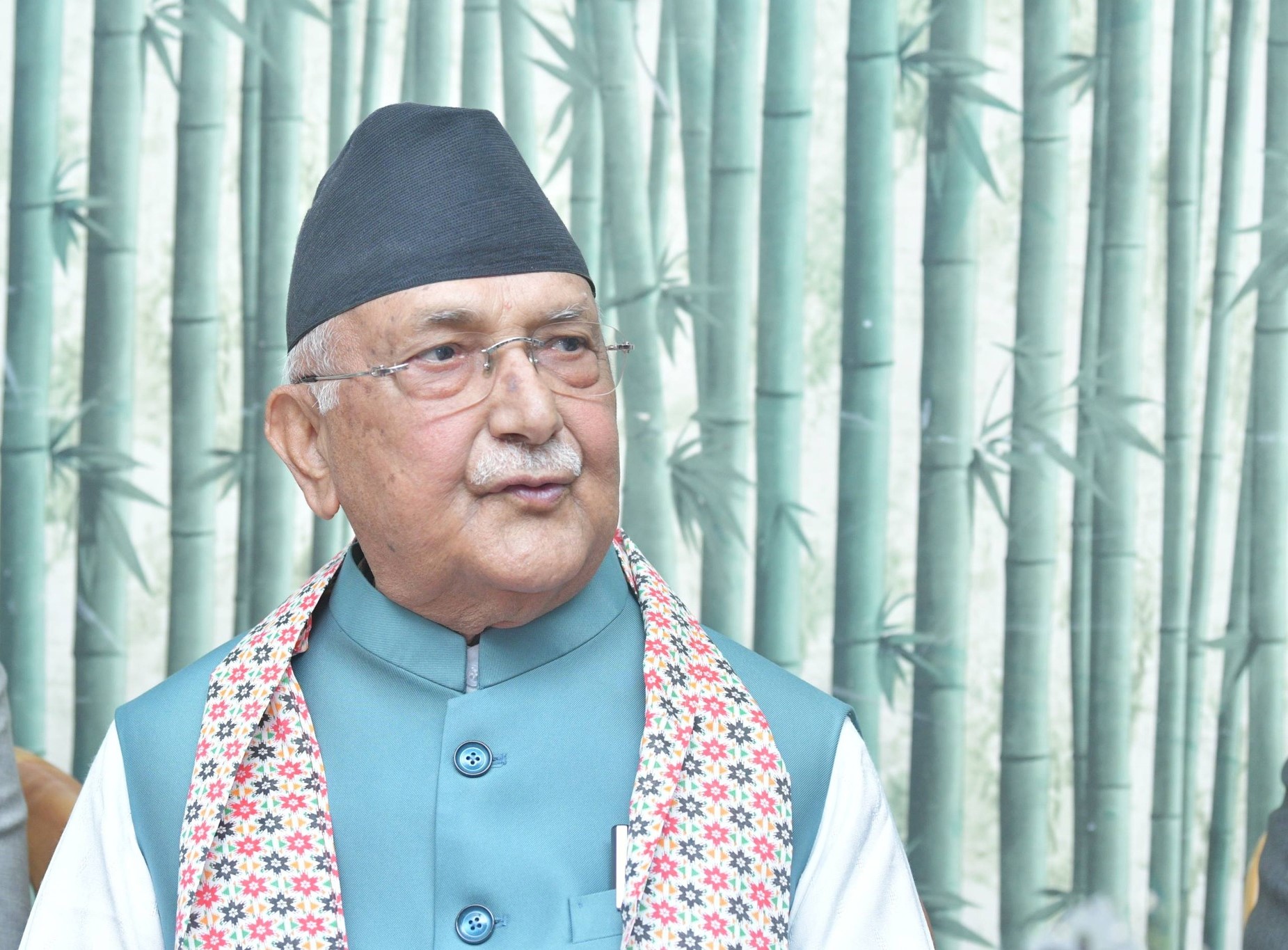 दमकमा भोलेन्टियर फोर्सको प्रदेश भेलामा अध्यक्ष ओलीले सम्बोधन गर्दै