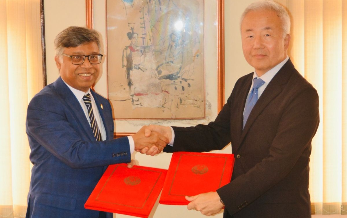 सार्क-जापान विशेष कोषसम्बन्धी समझदारी पत्रमा हस्ताक्षर