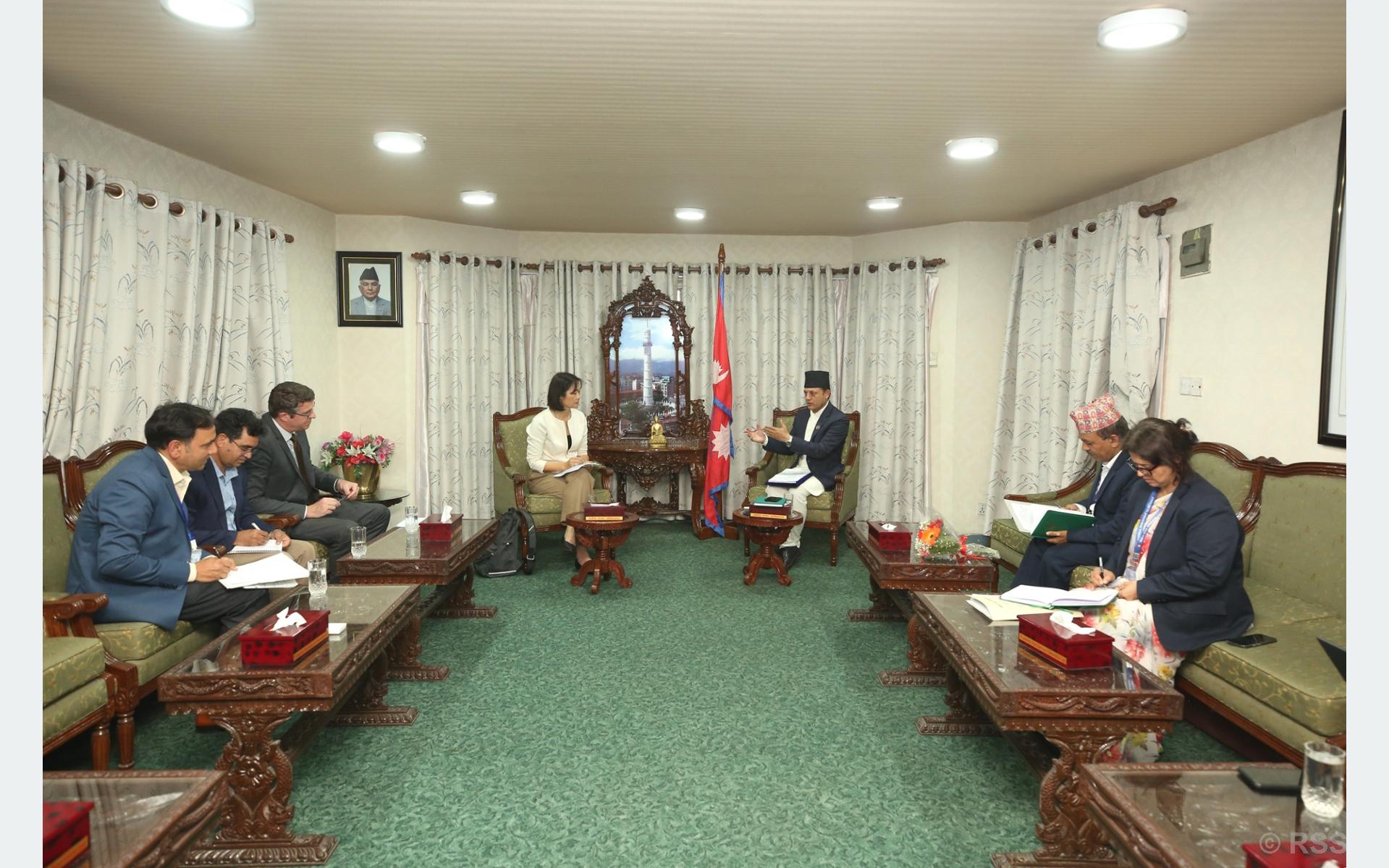 सभामुख अर्यालसँग यूएडीपी प्रतिनिधिको भेट