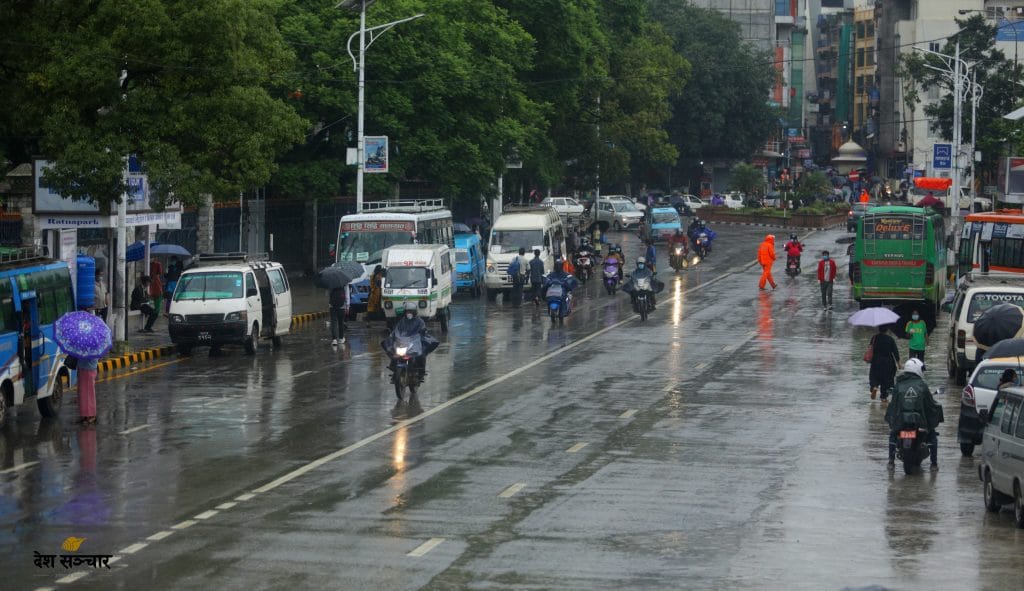 आजको मौसम: तराई भू–भागका एक–दुई स्थानमा मेघगर्जन/चट्याङसहित मध्यमसम्मको वर्षा र हिमपातको सम्भावना