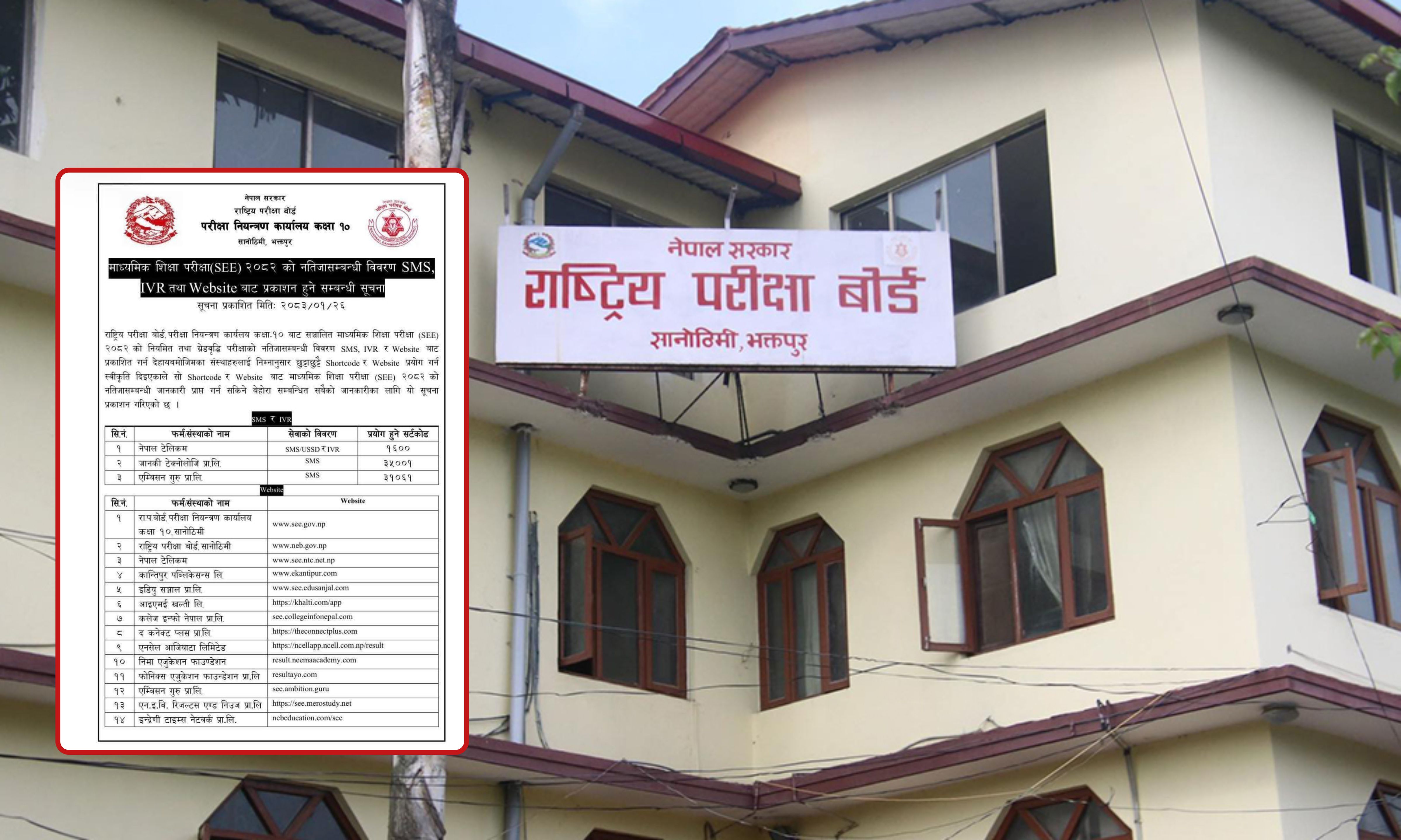 एसईईको नतिजा सार्वजनिक गर्ने तयारी, एसएमएस, आइभीआर र वेबसाइटबाट हेर्न सकिने
