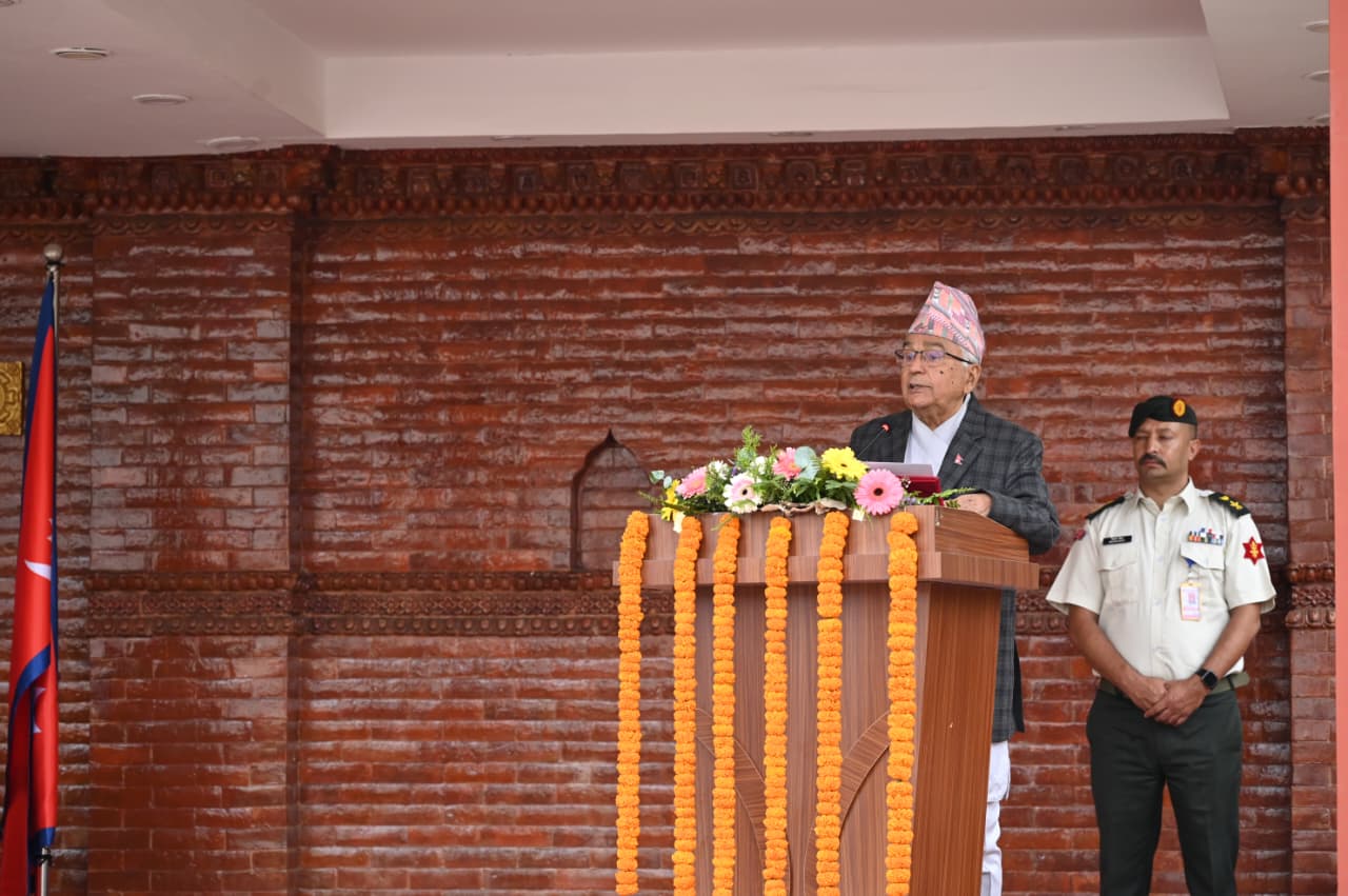 मुलुकको समृद्धिको प्रमुख आधार नै कृषि भएको र किसान राष्ट्रका गहना हुन् -राष्ट्रपति पौडेल