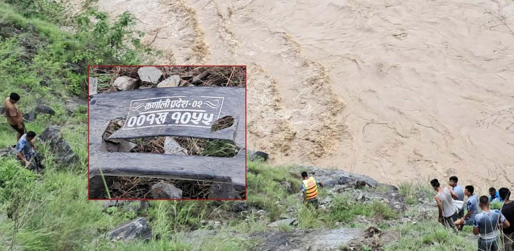 कर्णालीमा सवारी दुर्घटना हुँदा बेपत्ता एक जनाको शव कैलाली भेटियो