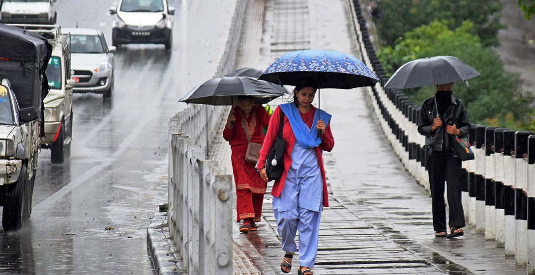 मधेस  कोशी, बागमती, गण्डकी र लुम्बिनी प्रदेशमा भारी वर्षाको सम्भावना