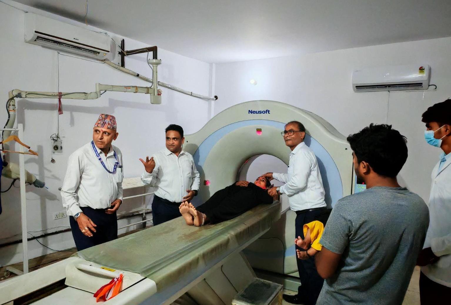 भेरी अस्पतलामा दुई वर्षदेखि बन्द रहेको सिटी स्क्यान मेसिन सञ्चालन