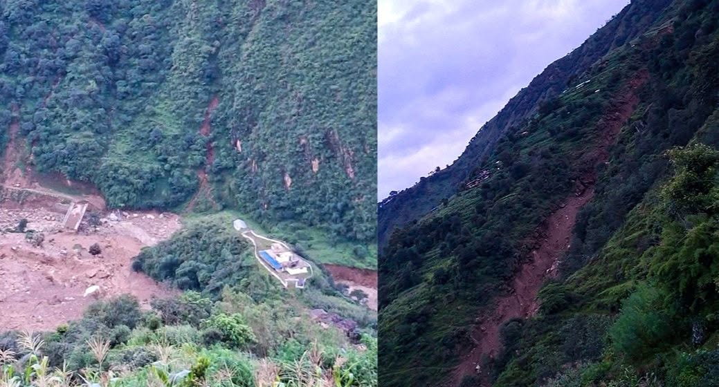 रोल्पामा पहिरोले घर पुरिँदा २ जनाको मृत्यु, २ घाइते, १० जना बेपत्ता