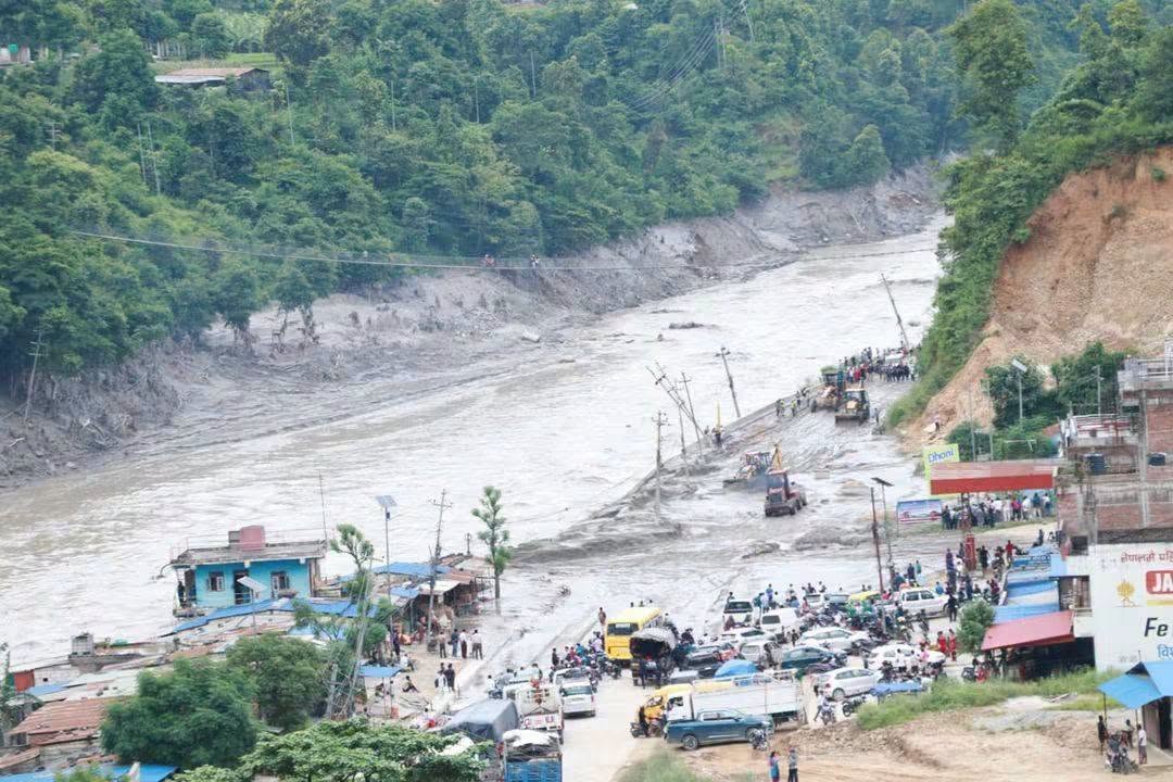 अमेरिकाले रसुवामा आएको बाढीबाट प्रभावित समुदायका लागि ५ लाख अमेरिकी डलर सहयोग गर्ने