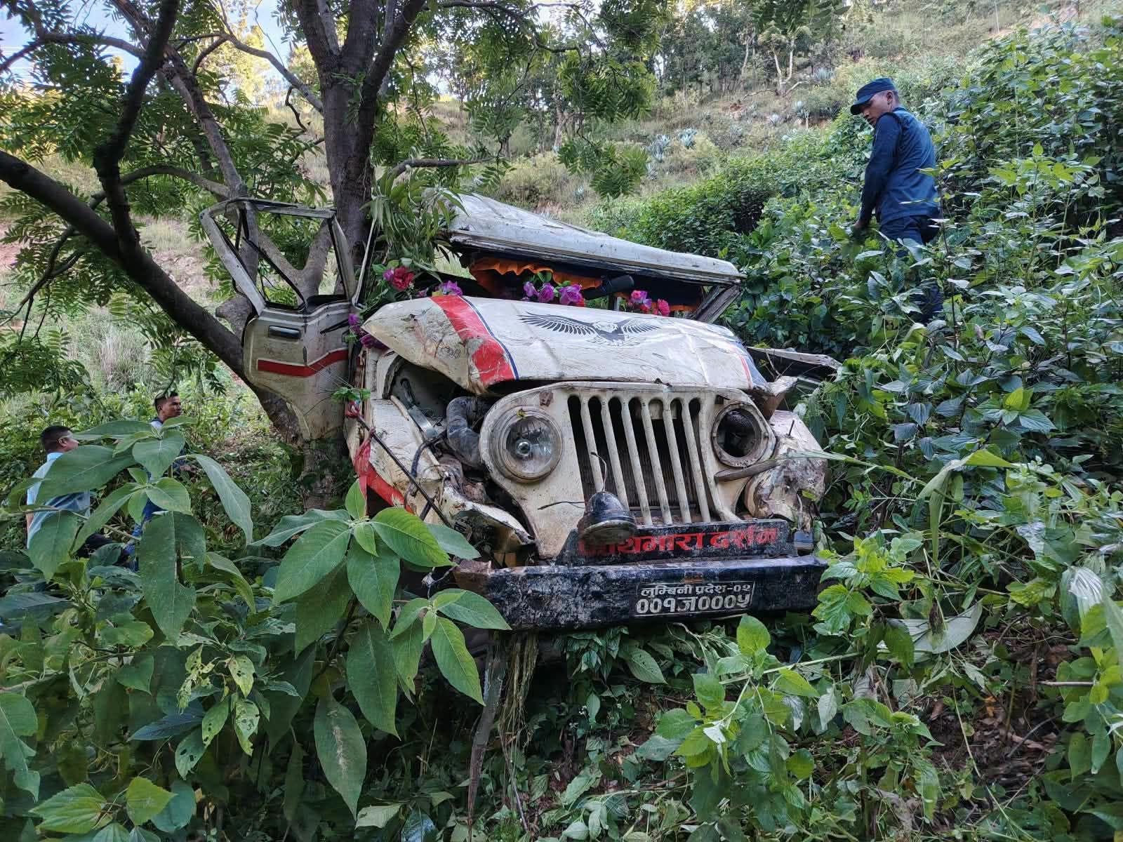 सल्यान जिप दुर्घटनामा दुईजनाको मृत्यु, चार घाइते