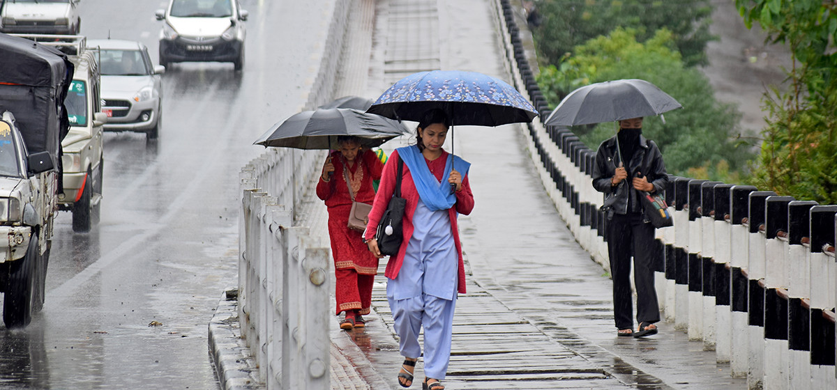 आज यी ५ प्रदेशमा भारी वर्षाको सम्भावना