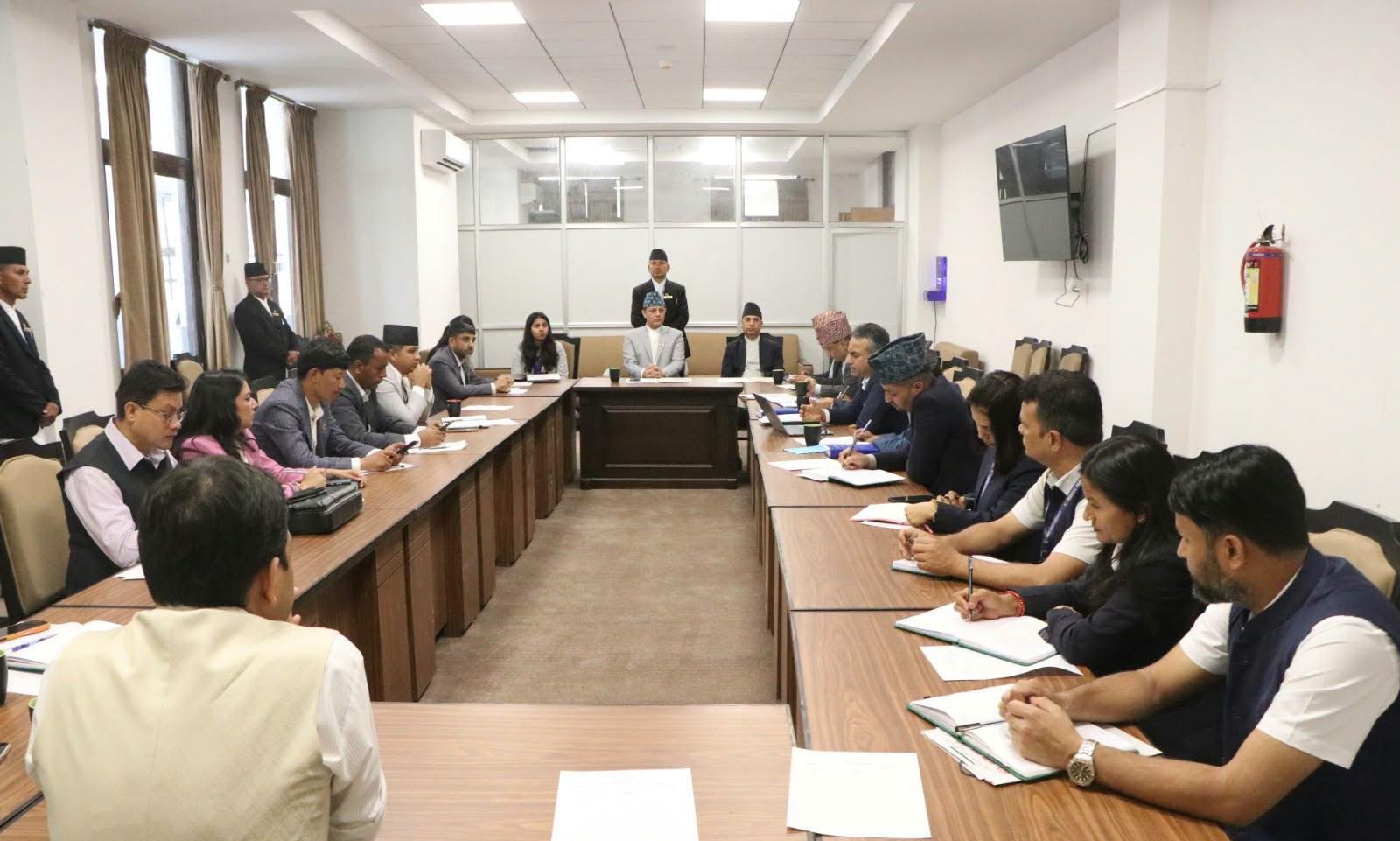 कार्यव्यवस्था परामर्श समितिको बैठक सम्पन्न