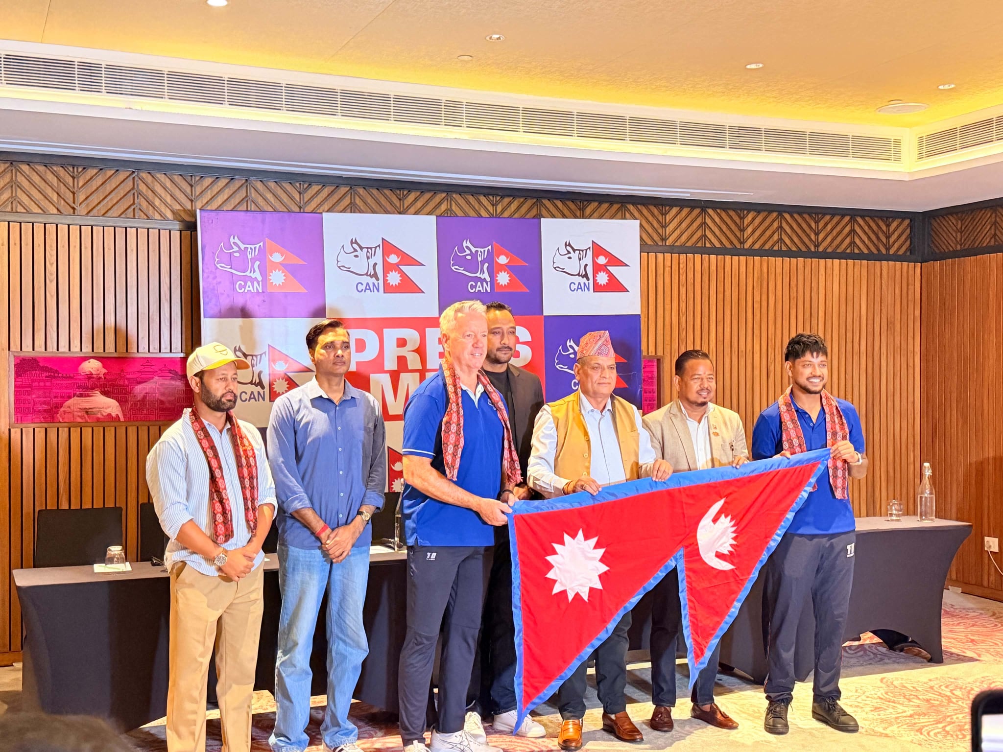 आइसीसी विश्वकप लिग–२ का लागि नेपाली टोलीको बिदाइ